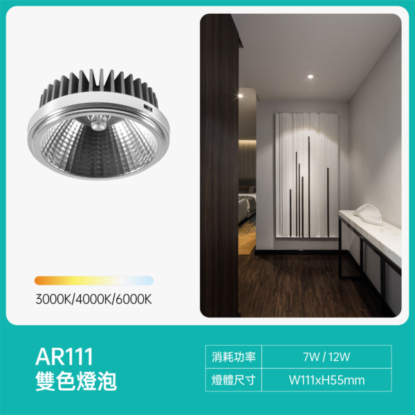 AR111燈泡LED投射燈泡-撥碼款