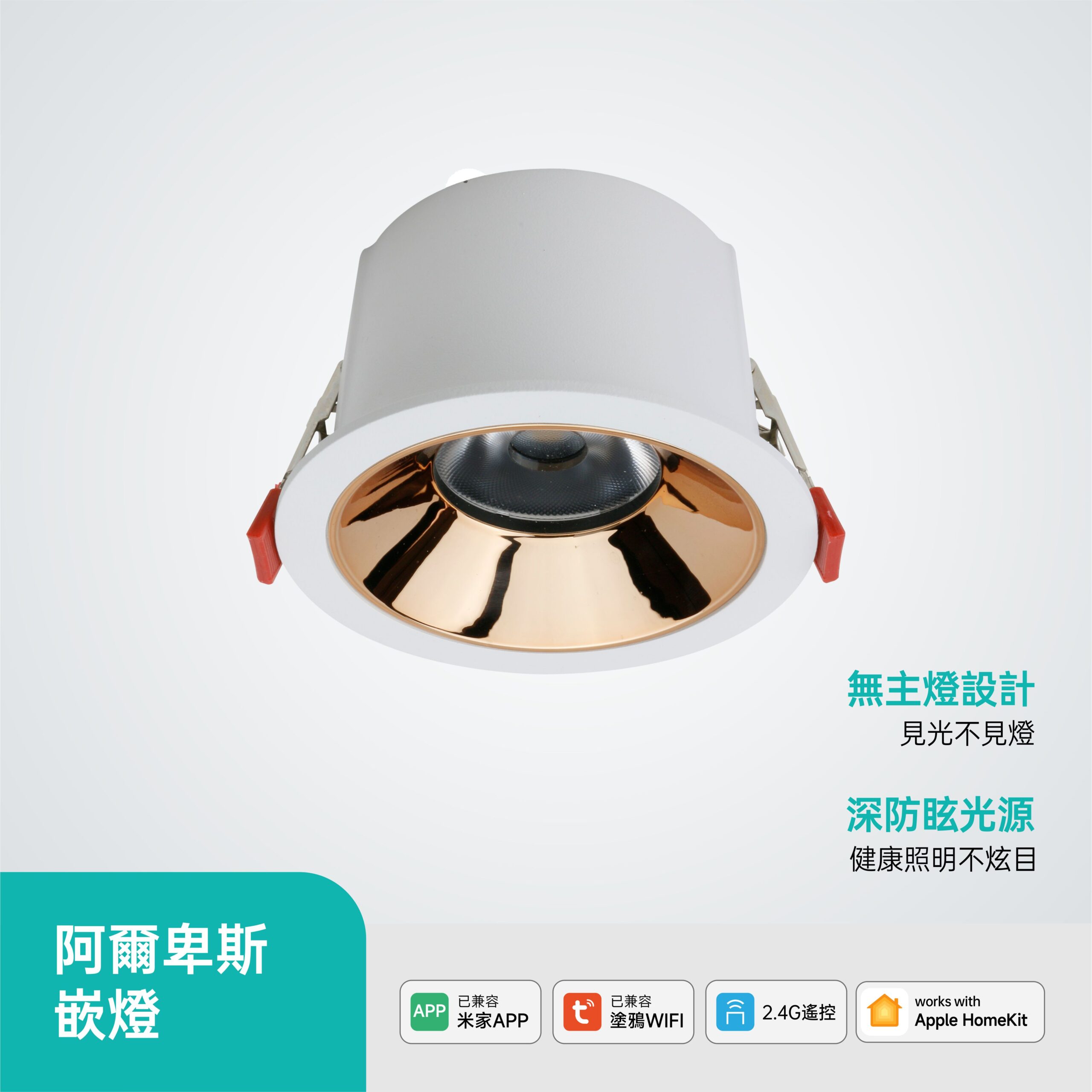 阿爾卑斯02 9.5cm阿爾卑斯LED嵌燈-Tuya款