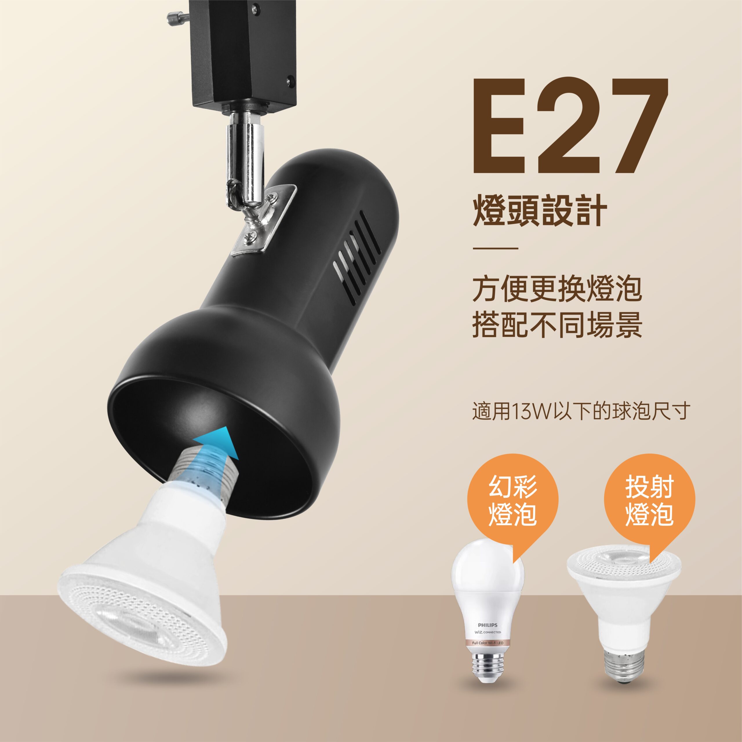 復古喇叭軌道燈