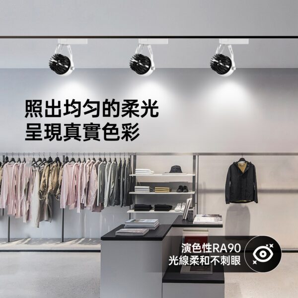 美地擴散型LED軌道燈12W