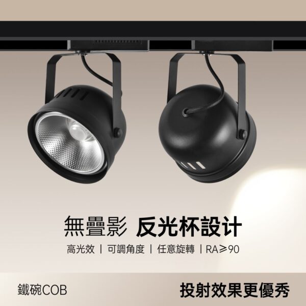鐵碗 (1) 鐵碗LED軌道燈