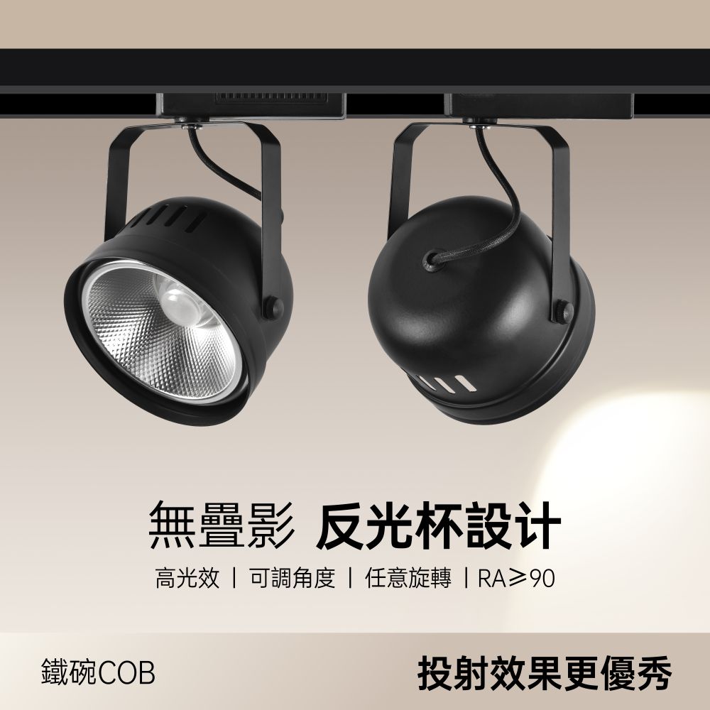 鐵碗 (1) 鐵碗LED軌道燈