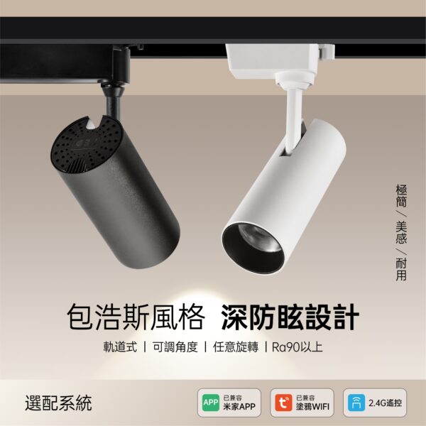 <特殊色溫>2700K 3500K 4500K 5000K雷米爾LED投射軌道燈12W